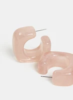 Marbled Hoop Earrings