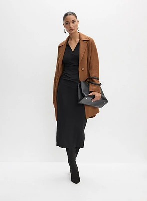 Notch Collar Wool-Blend Coat