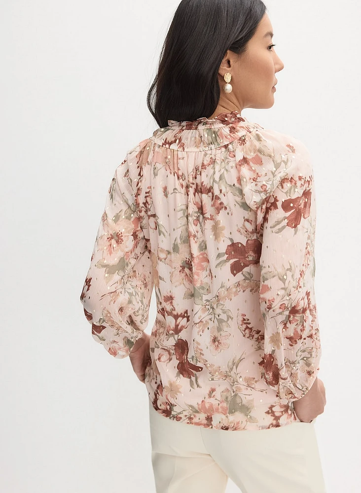 Floral Chiffon Blouse