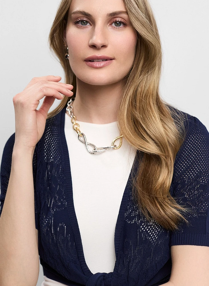 Floral Knit Essential Cardigan