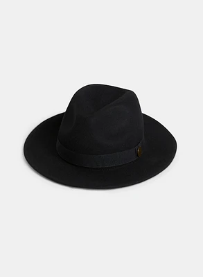 Ribbon Detail Wool Fedora