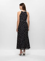 Adriana Papell- Long Halter Neck Dress