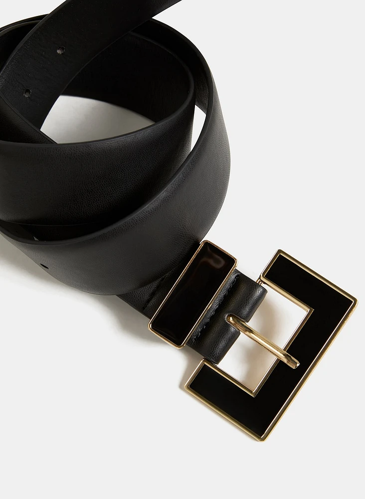 Rectangular Buckle Belt