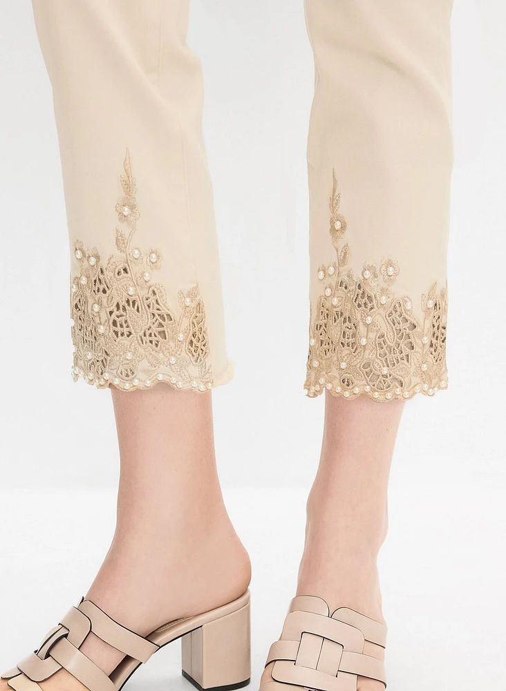 Capri à broderies et perles