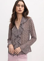 Blouse à volants