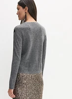 Sequin Embroidered Pullover