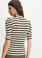 Stripe Lurex T-Shirt