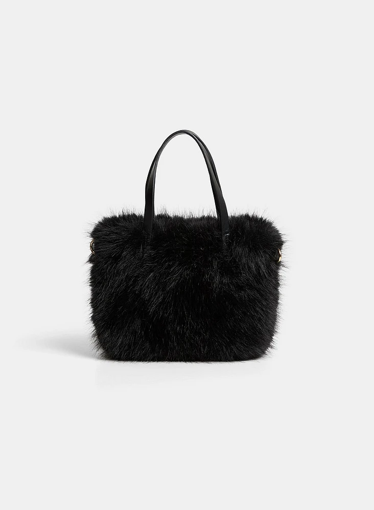 Faux-Fur Crossbody Bag