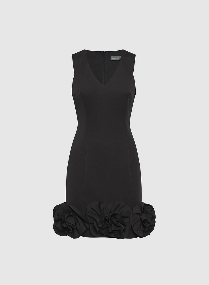 Floral Appliqué Dress