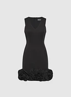 Floral Appliqué Dress