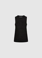 Essential Sleeveless Textured Sweater