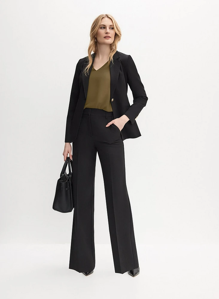 Blouse sans manches en crêpe