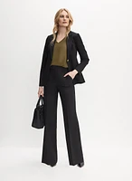 Blouse sans manches en crêpe
