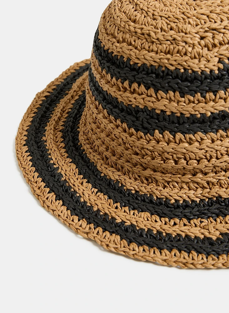 Striped Straw Hat