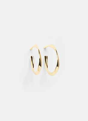 Curved Hoop Earrings