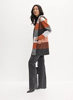 Joseph Ribkoff - Plaid Print Hooded Coatigan