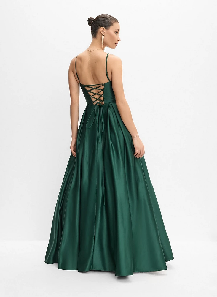Satin Corset Gown