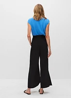 Pull-On Wide Leg Pants