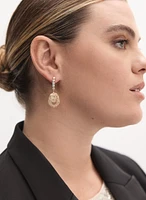 Boucles d'oreilles pendantes en forme de noeud