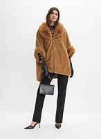 Faux Fur Poncho