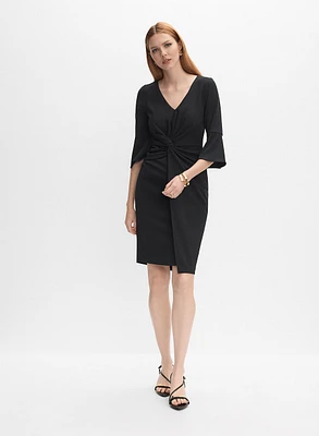 Bell Sleeve Jersey Dress
