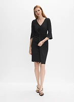 Bell Sleeve Jersey Dress
