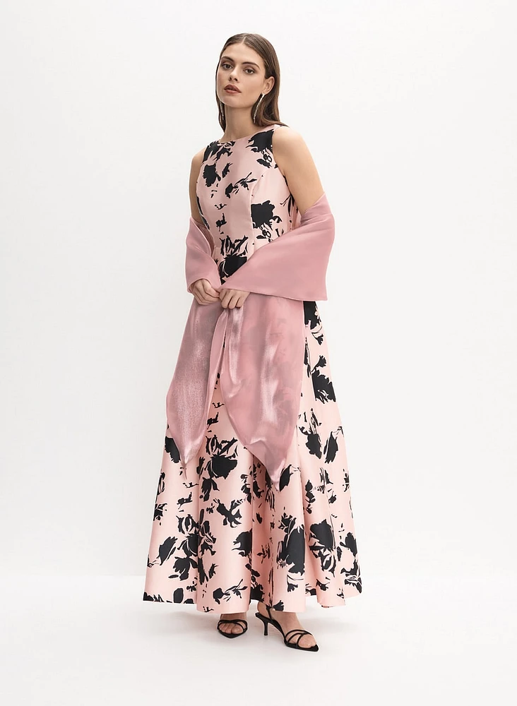 Boléro en organza à nouer l'avant