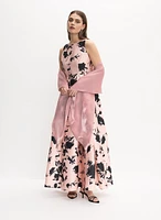 Boléro en organza à nouer l'avant