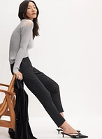 Juliette Dart Waist Straight-Leg Pants