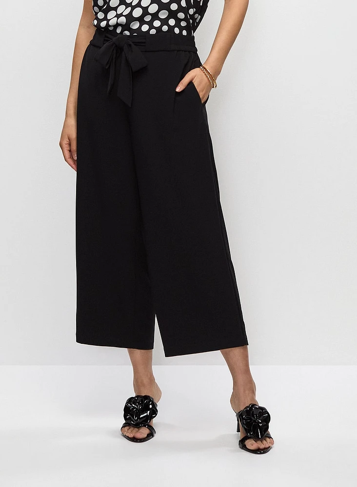 Pantalon ceinturé à enfiler