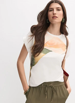 Lily Print T-Shirt