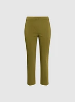 Cropped Slim-Leg Pants