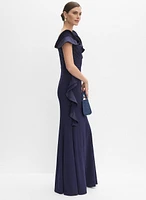 Asymmetrical Ruffle Dress