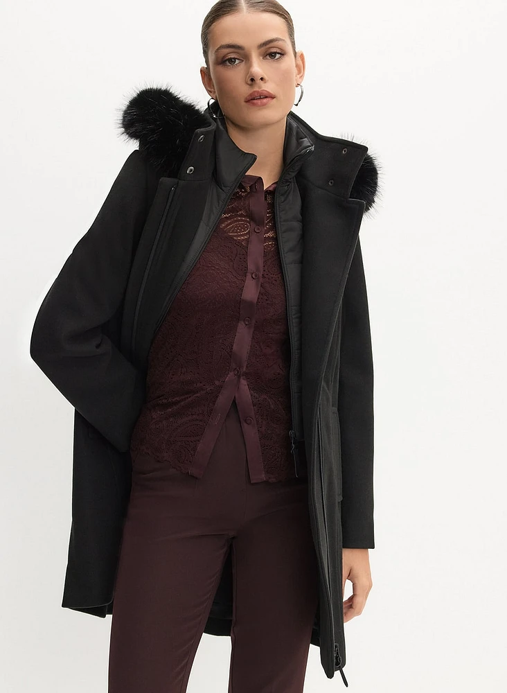 Wool A-Line Coat