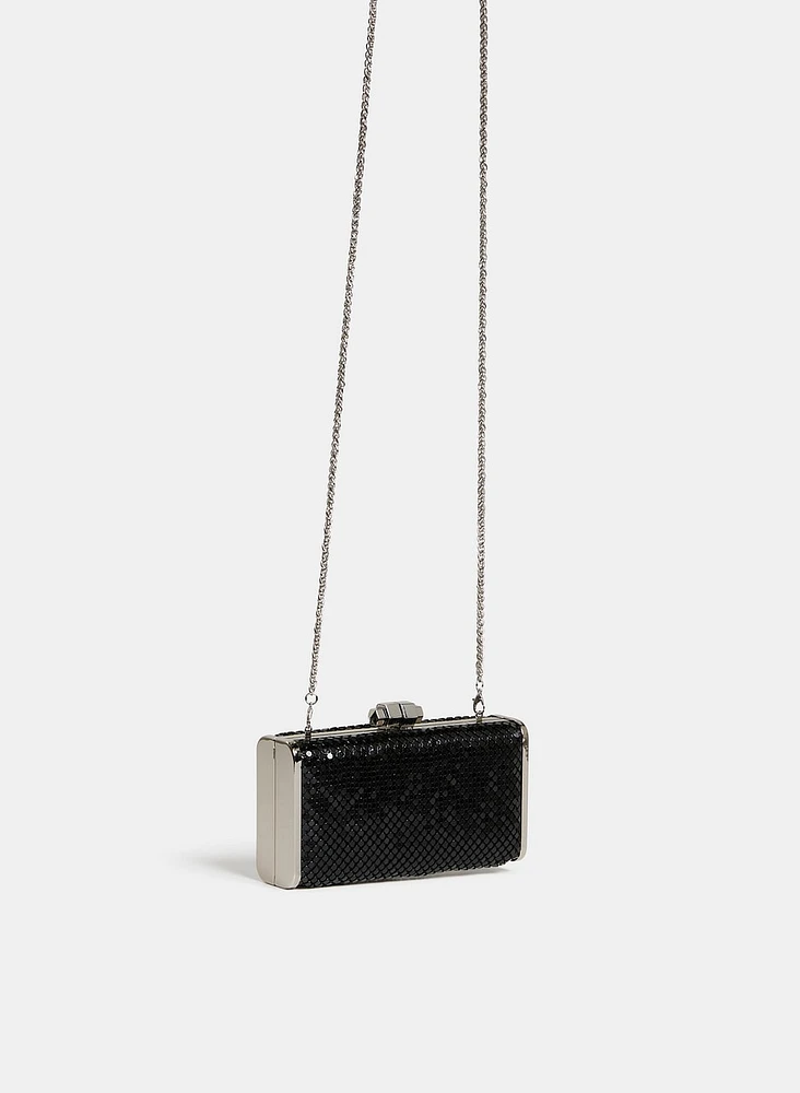 Mesh Rectangular Clutch