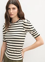 Stripe Lurex T-Shirt