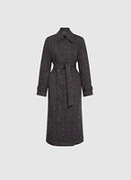 Tweed Wool-Blend Coat