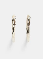 Smooth Hoop Earrings