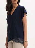 Joseph Ribkoff - Lace Trim Blouse