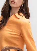 Joseph Ribkoff - Linen Polo Blouse