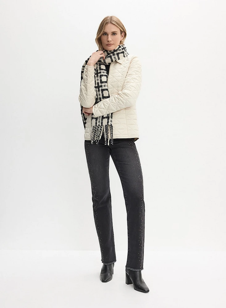 Manteau matelassé à ceinture