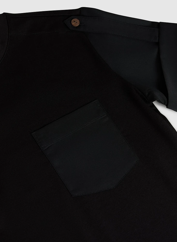 Satin Detail T-Shirt
