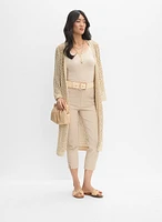 Joseph Ribkoff - Metallic Open Weave Cardigan