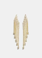 Cubic Zirconia Cascade Earrings