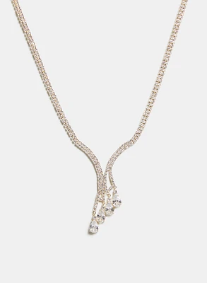 Teardrop Crystal Necklace