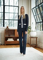 Flare-Leg Denim Pants