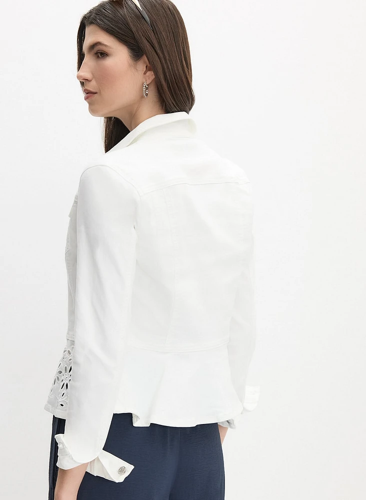 Joseph Ribkoff - Denim Peplum Jacket