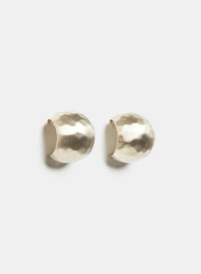 Boucles d'oreilles à sphère martelée