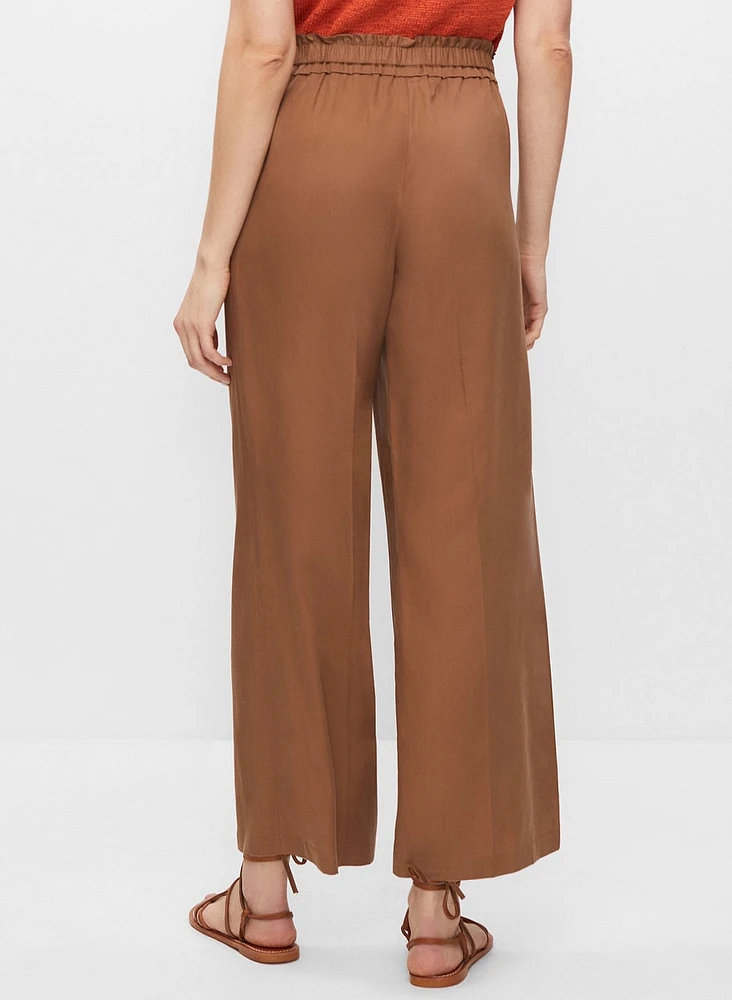 Wide Leg Tencel Pants