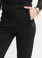 Pintuck Straight-Leg Pants